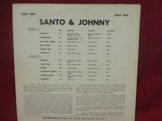 Santo & Johnny Self Titled LP 3