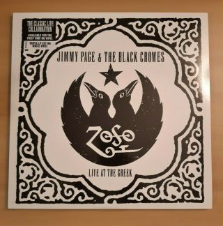 Jimi Page And The Black Crowes Live At The Greek Triple White Vinyl First Press