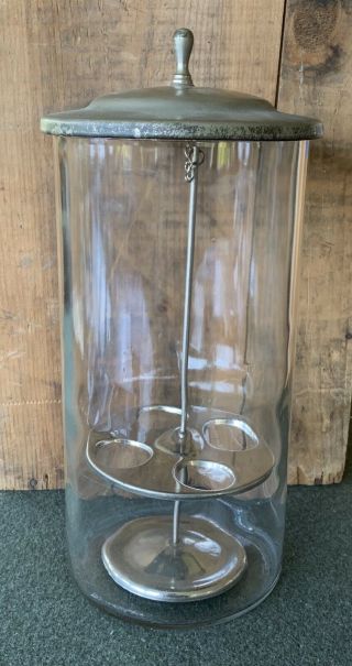 Vintage Soda Fountain Glass Ice Cream Cone Holder In