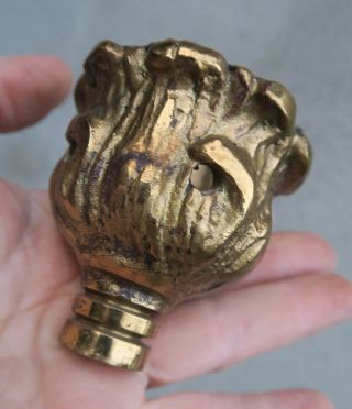1 Large Candelabra Candle Cup Part Vintage Gilt Cast Solid Brass Heavy Ornate