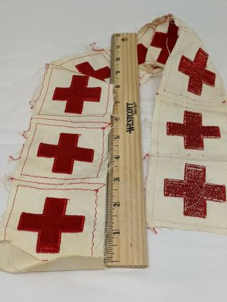 Vintage Arc American Red Cross Uniform Patches Uncut 9