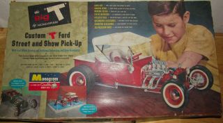 The Big " T " By Monogram Model Car Kit 1/8 Street And Show Ford Pick Up Read Desc