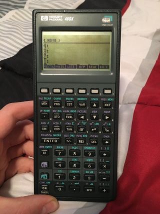 Hp 48gx Graphing Calculator Vintage With Case
