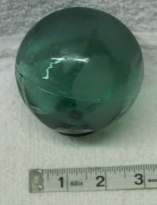 Ob960 Authentic Japanese Glass Fishing Float Green 3 1/4 "