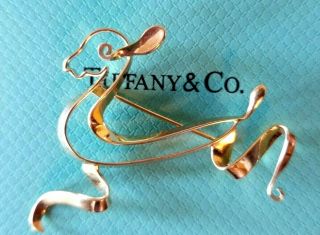 Rare Vintage Tiffany & Company 14k Reindeer,  Deer Brooch,  Pin.