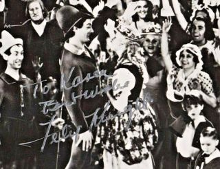 Autographed Photo Felix Knight From " Babes In Toyland " Laurel And Hardy Film