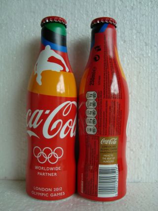 Rare Coca Cola " Olympic " Aluminium Bottle From The Benelux 2012