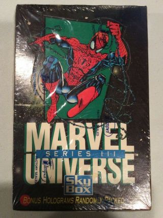 1992 Marvel Universe Series Iii Skybox Factory Box