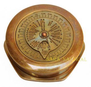 Vintage Maritime Dollond London 1917 Antique Brass - Compass Nautical For Gifted