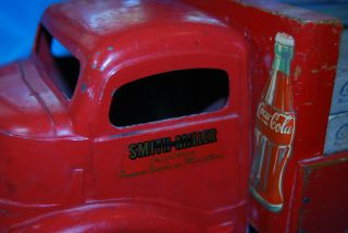 Vintage 1950 ' S SMITH - MILLER COCA COLA DELIVERY TRUCK W/ POP CASES all 2