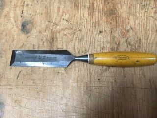 1 1/2 " Wide Bevel Edged Chisel,  By W Marples,  Sheffield,  Boxwood Handle.