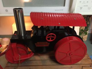 Antique Keystone Ride Em Steam Roller Ride On Child ' s Pressed Steel Toy & Wagon 2