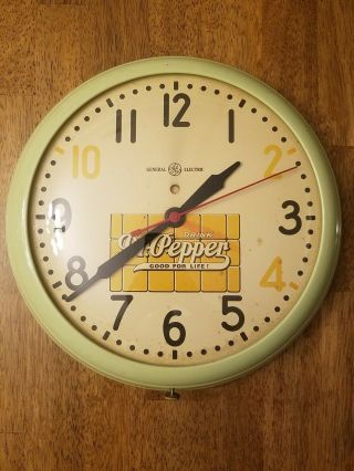 Vintage Dr Pepper Advertising Sign Clock