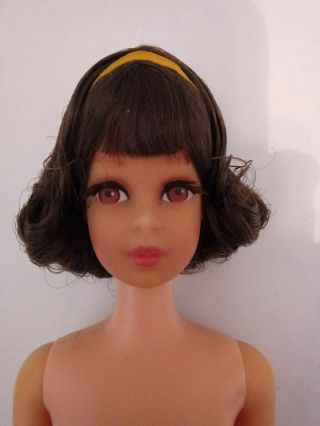 BARBIE VINTAGE 1969 - 1970 Francie Brunette Short Hair Flip 1170 Stunning 3