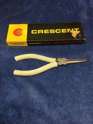 Vintage Crescent 777 6 " Needle Nose Plier With Box