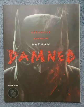 Batman Damned 1 Uncensored 1st Dc Black Label Title