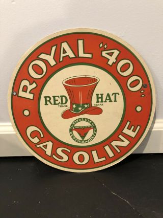 Royal 400 Red Hat Cardboard Window Display Sign