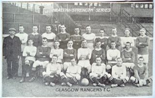 Glasgow Rangers F.  C.  1911 - 12 – Vintage Football Postcard