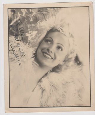 Magda Kun Hungarian Actress D@33 Vintage Signed 8x10 Pic (a Lucan Films)