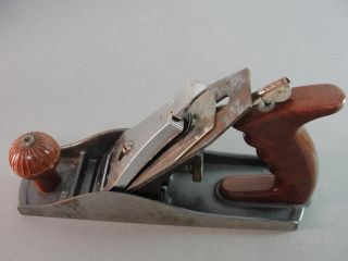 9.  5 " Wood Adjustable Block Plane Woodworking Carpenter Cast Iron Tool Vintage