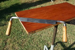 Vintage WINSTED EDGE TOOL 10  Draw Knife Log Peeler Wood Carving Timber 2