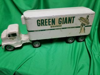 Vintage Tonka Green Giant Co.  Transport Semi Truck Trailer 3b3