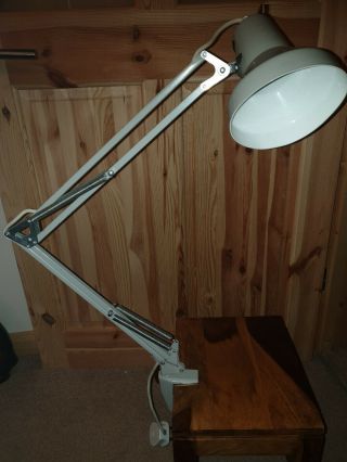 Vintage Industrial Anglepoise Bench Lamp Clamp On Work Desk Light