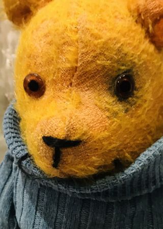 Antique Vintage 12” Mohair Teddy Bear