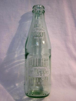 Green 8 Oz Dublin Texas Dr.  Pepper Bottle W/ Imperial Sugar & 10 2 4 Logos