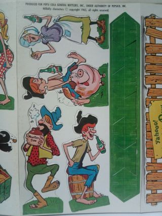Rare Vintage 1965 Mountain Dew Hillbilly Characters 2