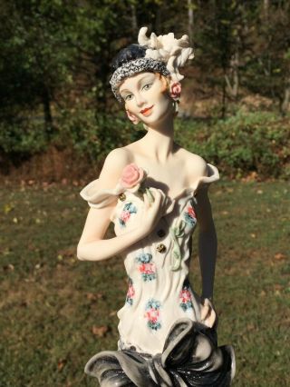 Vintage Florence Giuseppe Armani The Flirt Porcelain Figurine Statue 1288c Italy