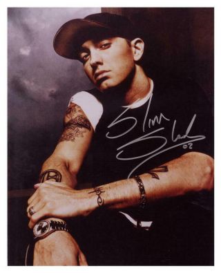 Eminem/slim Shady Autographed 8x10 Color Photo Reprint