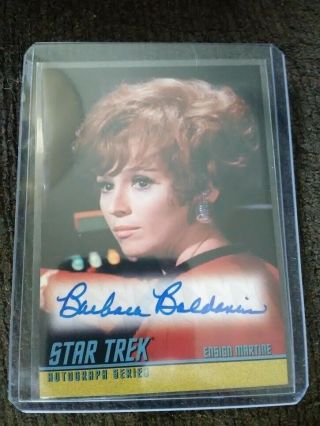 2007 Star Trek Barbara Baldavin Autographed Card A149 " Turnabout Intruder "