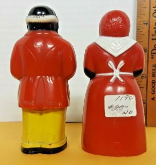 Vintage Black Americana Aunt Jemima Salt & Pepper Shakers F&F Mold and Die 2