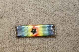 Ww1 U.  S.  Victory Medal Ribbon Bar W/campaign Star,  Pin Back