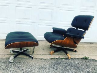 Herman Miller Tall Eames Lounge Chair & Ottoman Authentic Certificate