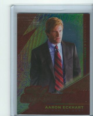 2019 Cryptozoic Dc Heroes & Villains Czx Aaron Eckhart Red Str Pwr Harvey