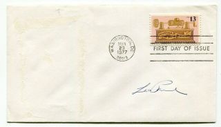 Dh - Usa 1977 Recording Fdc - Signed By American Guitar Legend - Les Paul