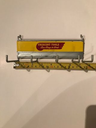 Rare - Vintage Crescent Tools Hardware Store Peg Board Display Metal Hanger