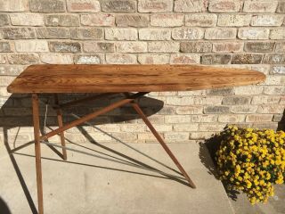 Antique Vintage Wooden Ironing Board