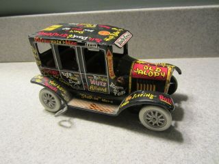 Vintage Tin Marx Old Jalopy Wind Up Car Toy