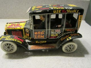 Vintage Tin Marx Old Jalopy Wind Up Car Toy 3