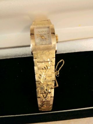 Vintage 14K Yellow Gold 14KT Petite Ladies Florentine CERTINA Swiss Made Watch 3