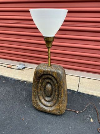 Signed Marcello Fantoni Mid - Century Modern Italian Pottery Lamp C.  1960