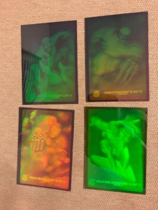 1994 Fleer Marvel Universe Series 5 Hologram Card Set (4 Cards) 1 2 3 & 4 Of 4