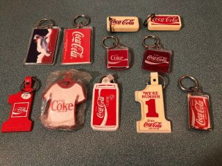 Coca Cola Keychains Set Of 11