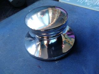 Stunning Vintage Sterling Silver Capstan Inkwell By Broadway & Co