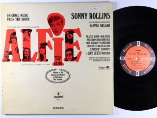 Sonny Rollins - Alfie Ost Lp - Impulse - A - 9111 Mono Rvg Vg,