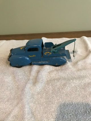 Vintage Lincoln Early Blue Small Toy Tow Truck.  40 