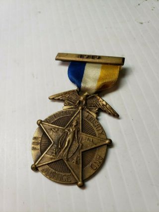 World War 1 1918 Democratic Liberty And Justice Citizens Of Rochester Ny Badge